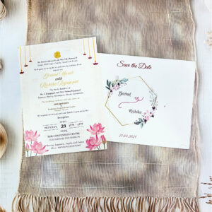 Elegant Floral Wedding Invitation