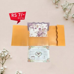 7 Rs Floral Invitation Card